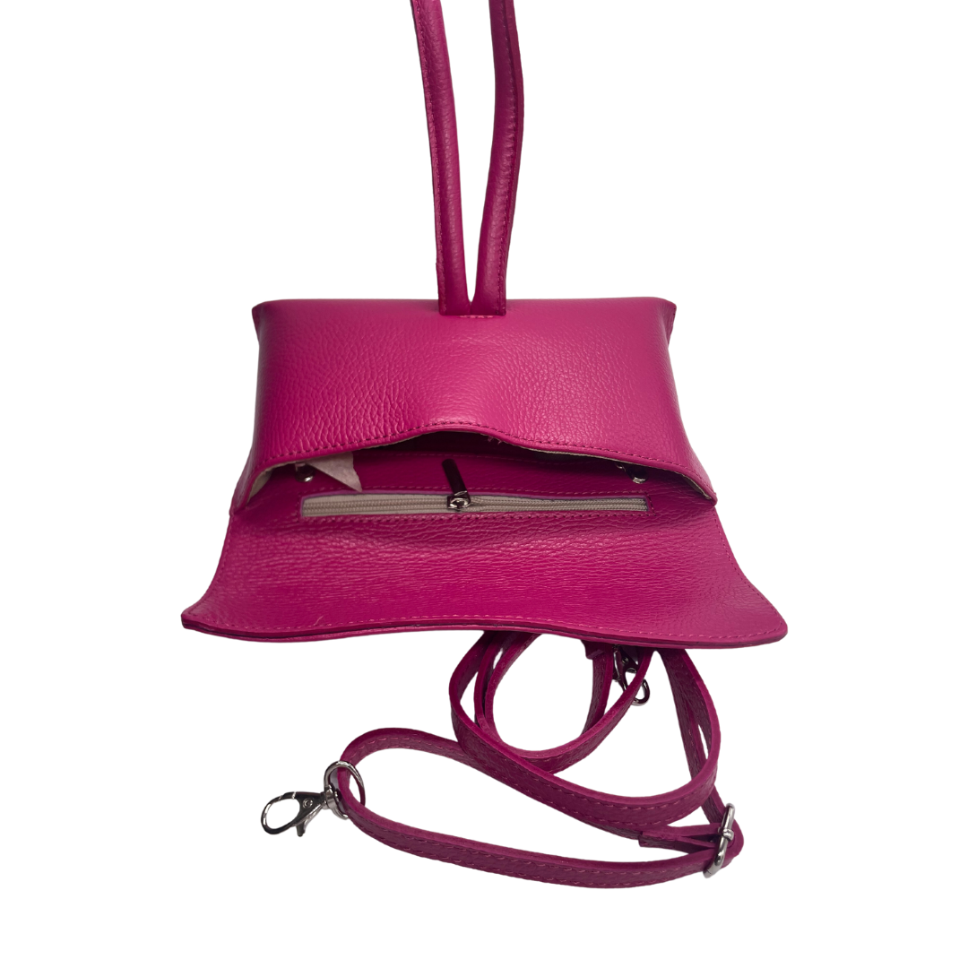 Borsa con nodo in vera pelle