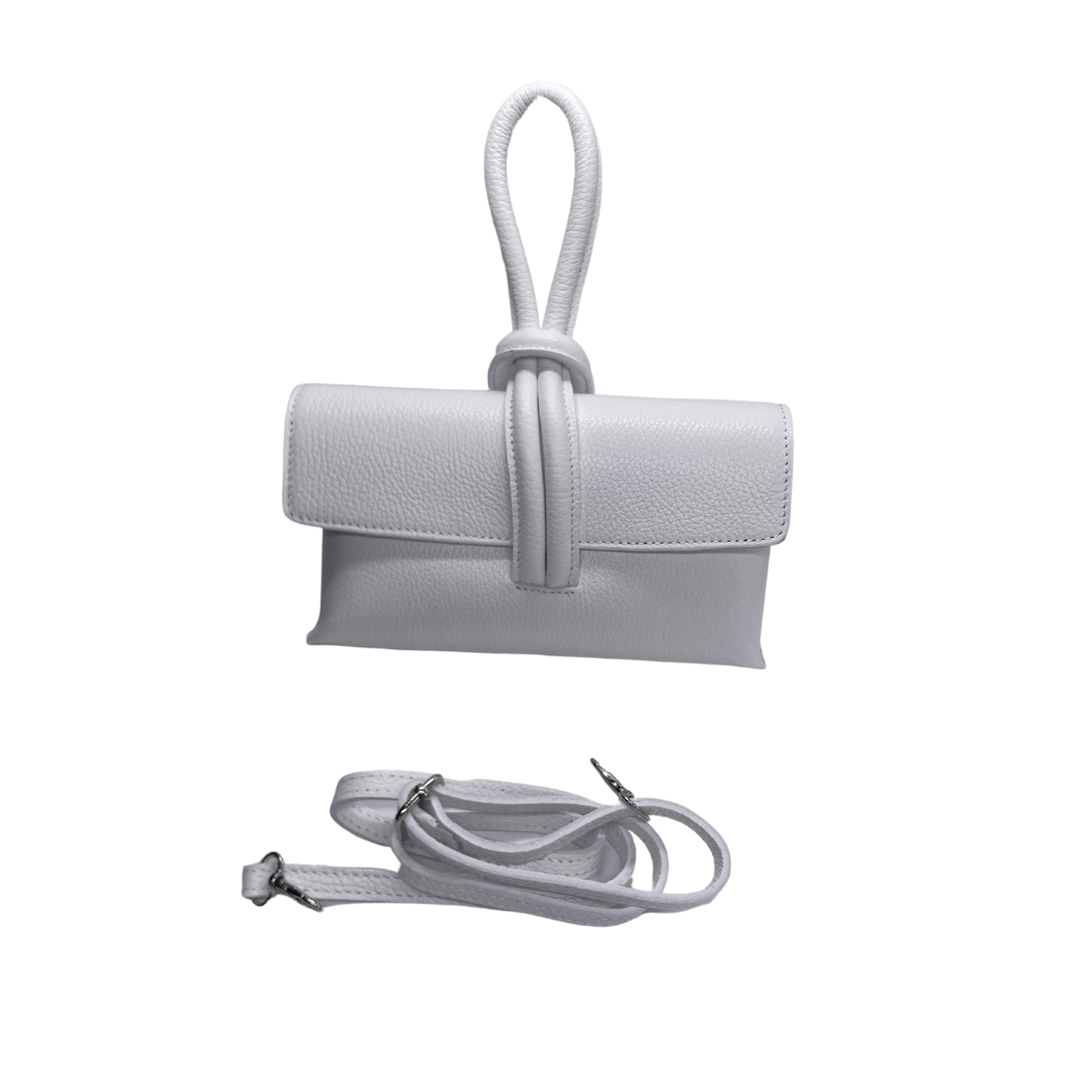 Borsa con nodo in vera pelle