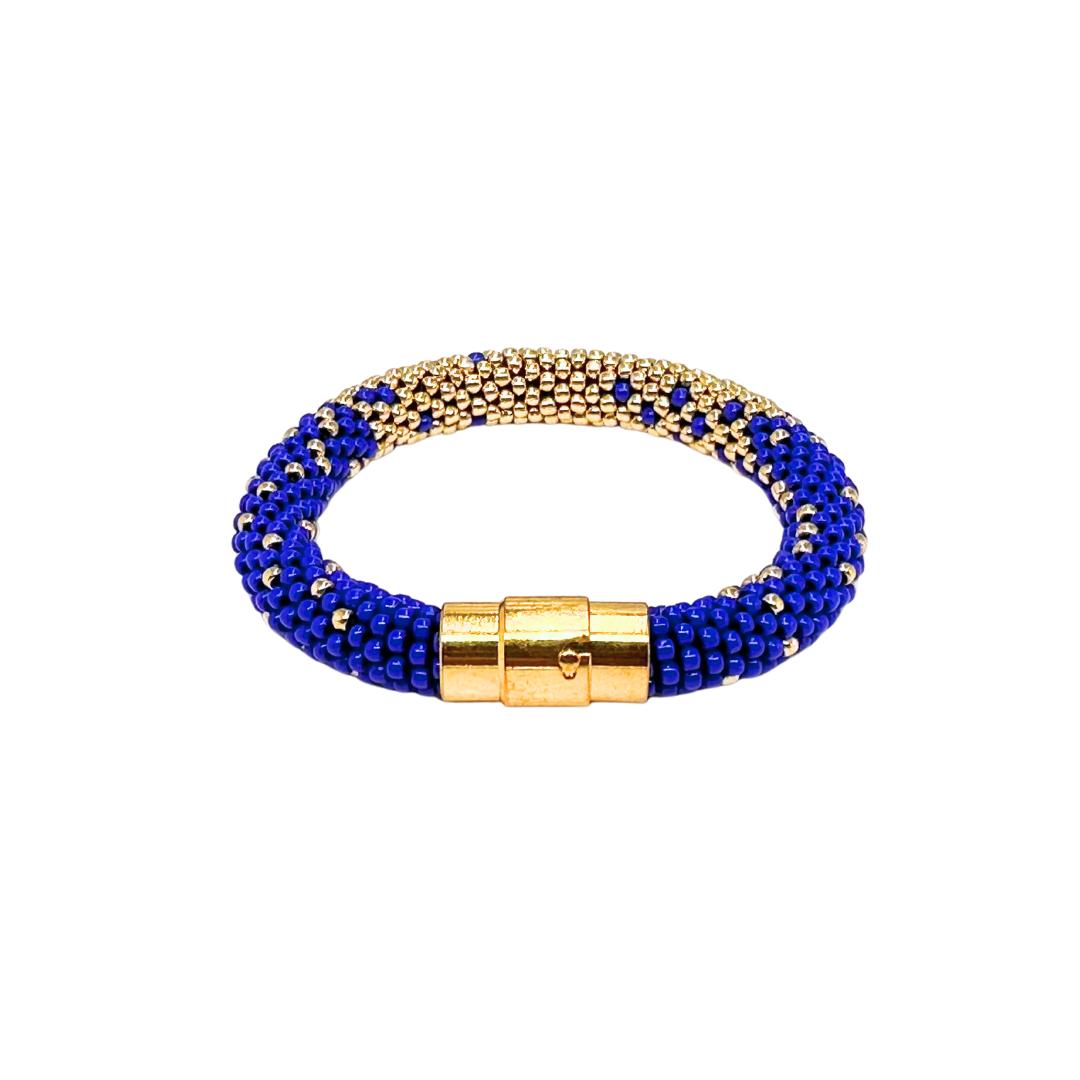 Bracciale da donna con perline miyuki fatto a mano all’uncinetto