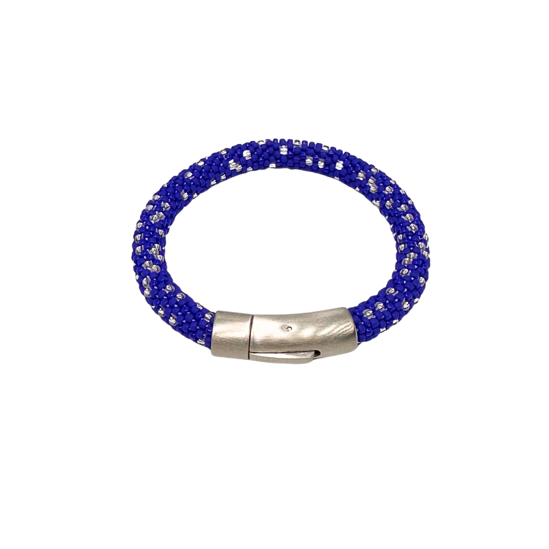 Bracciale da donna con perline miyuki fatto a mano all’uncinetto