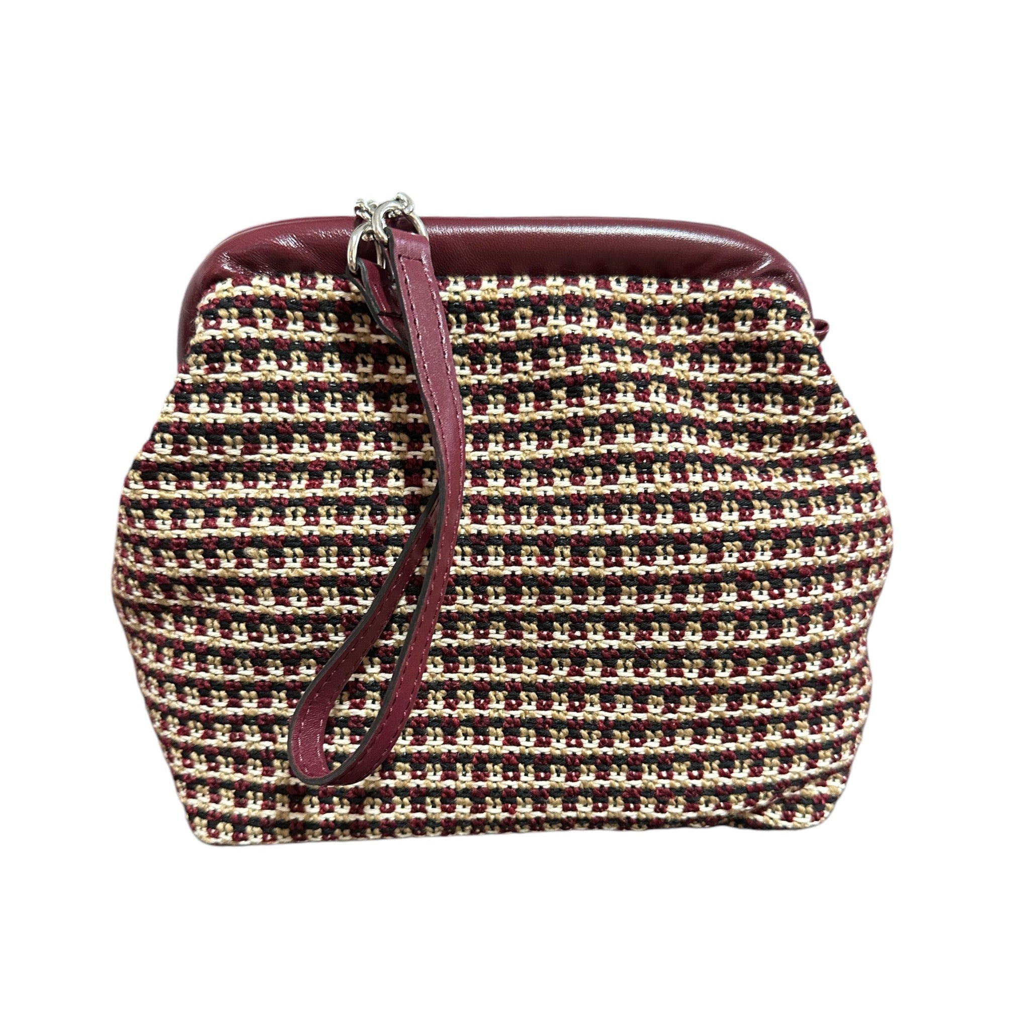 Pochette in tessuto uncinetto