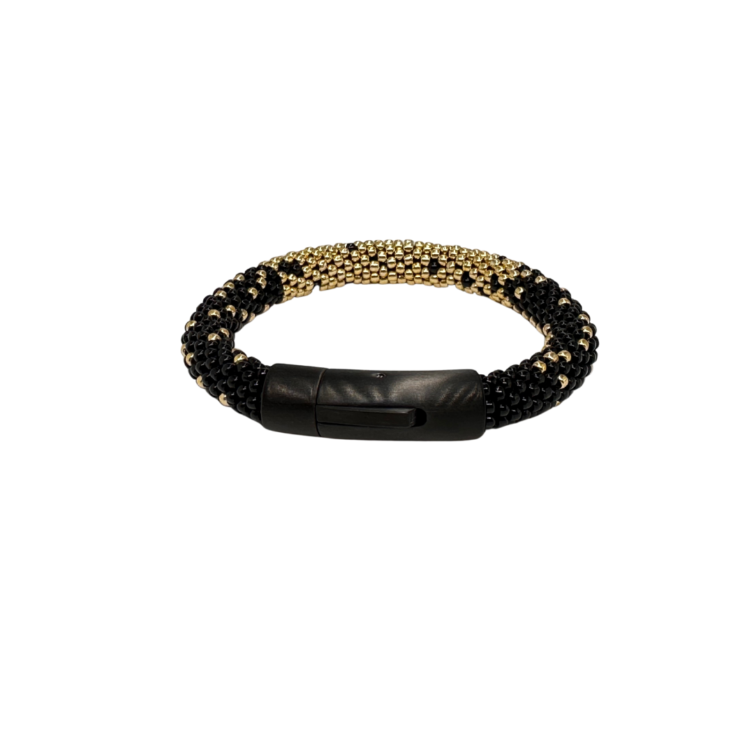 Bracciale da donna con perline miyuki fatto a mano all’uncinetto