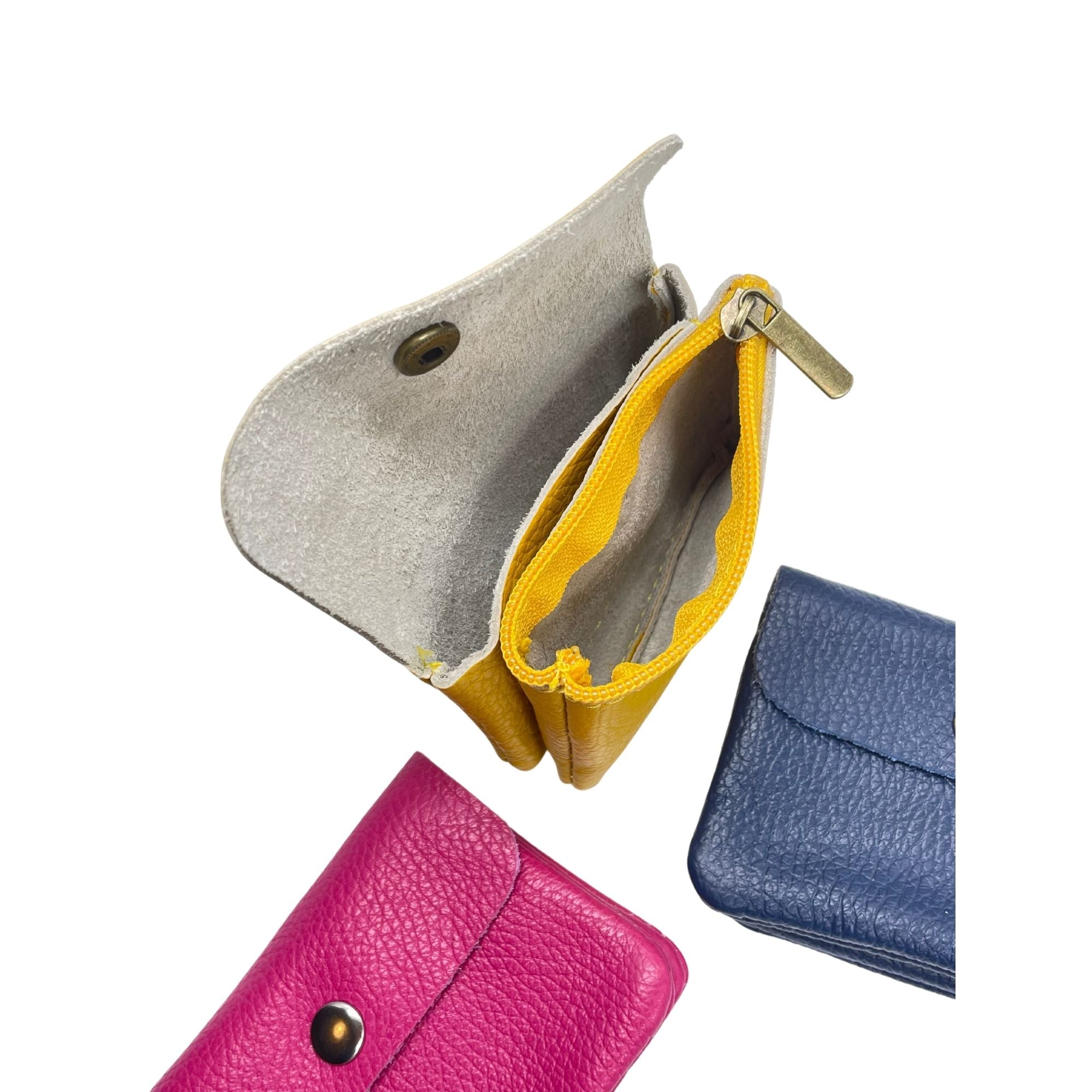 Portamonete in vera pelle