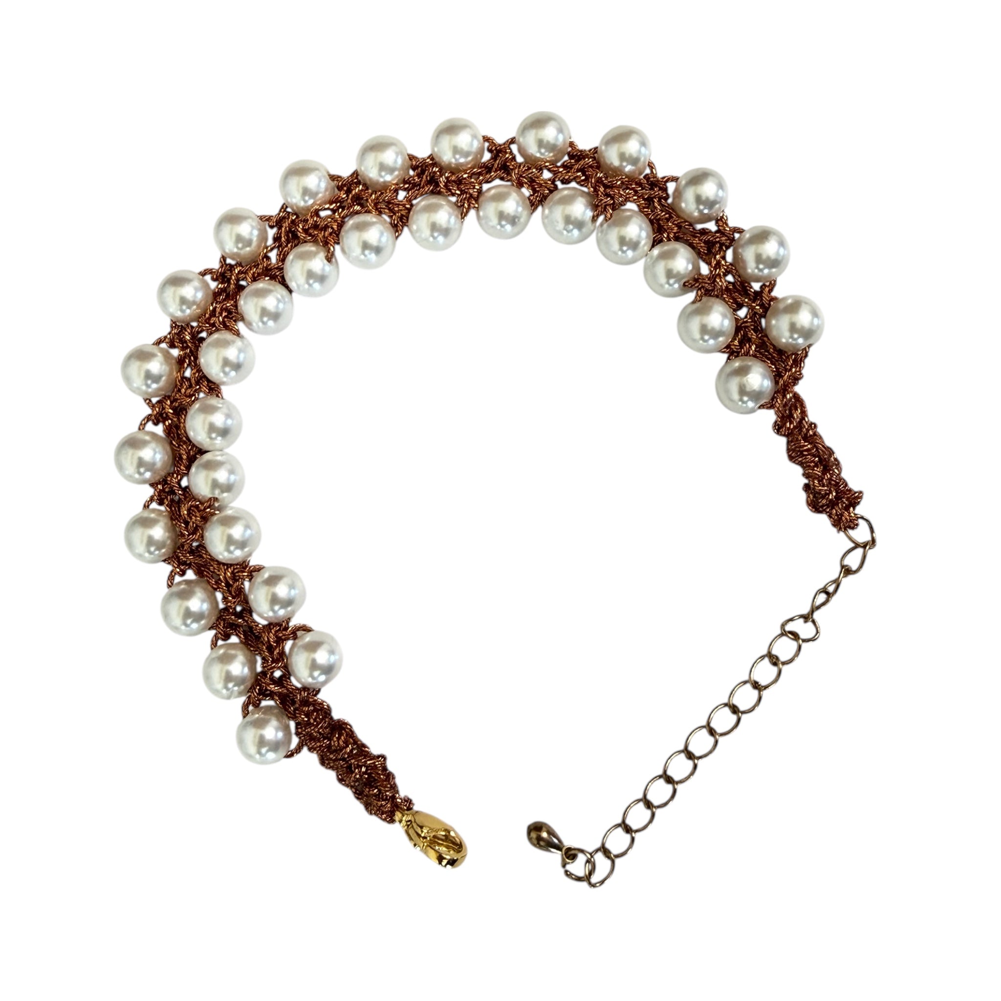 💎 Bracciale con Cristalli e Filato Gioiello 💎
