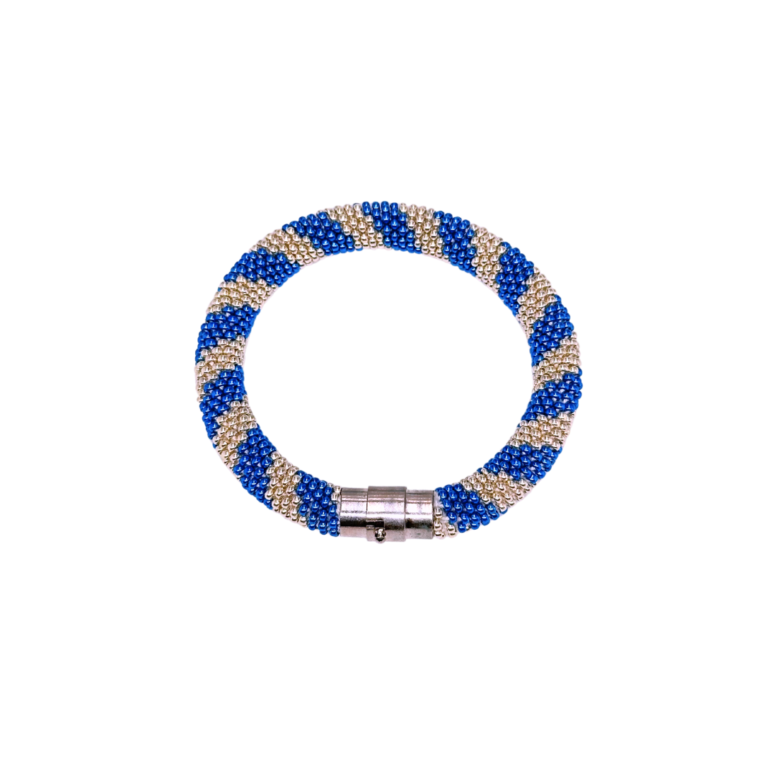 Bracciale da donna con perline miyuki fatto a mano all’uncinetto