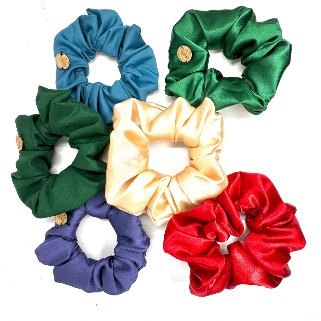 Scrunchies in tessuto