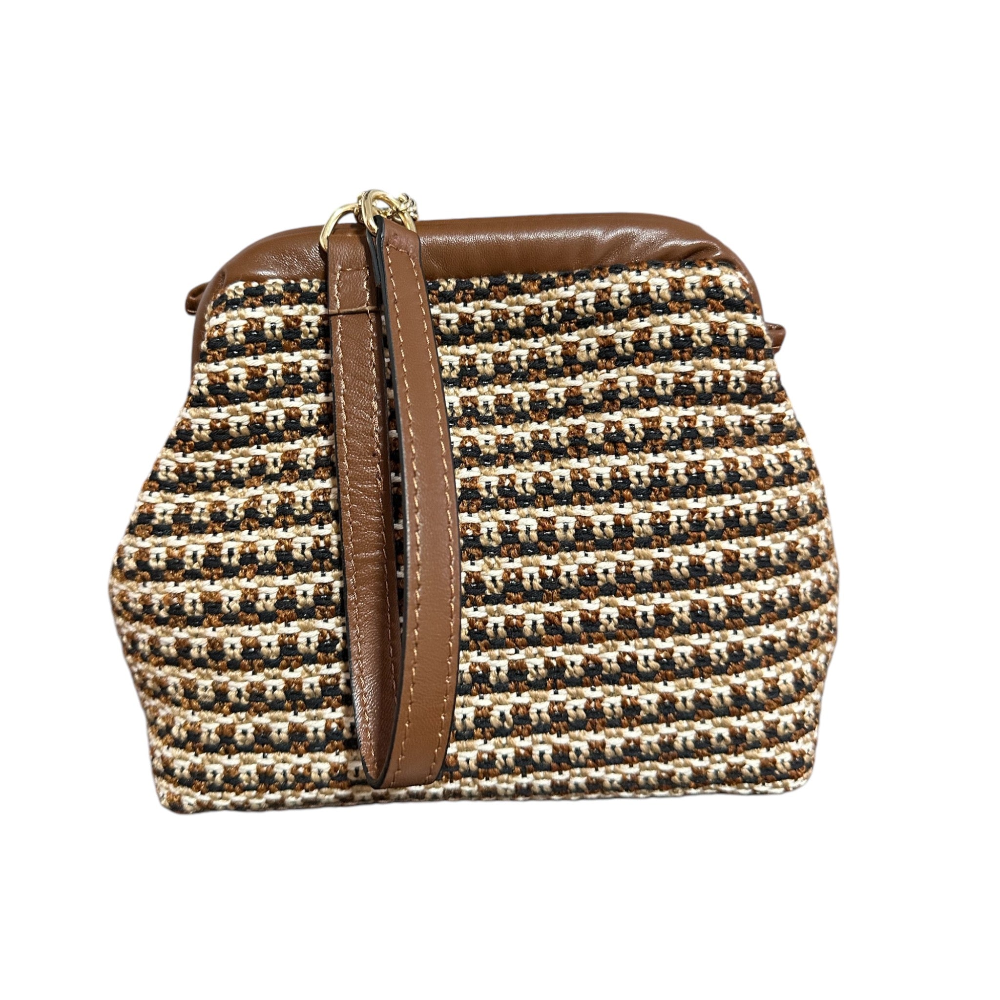 Pochette in tessuto uncinetto