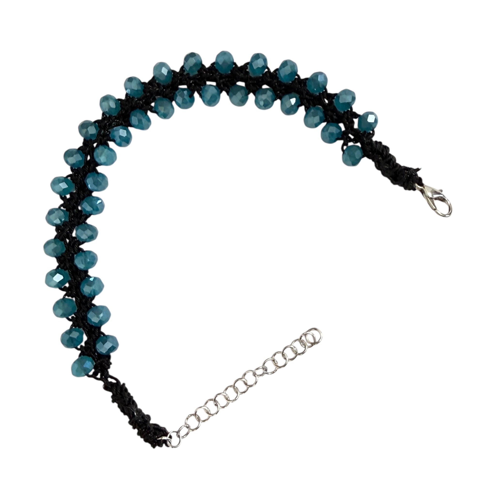💎 Bracciale con Cristalli e Filato Gioiello 💎