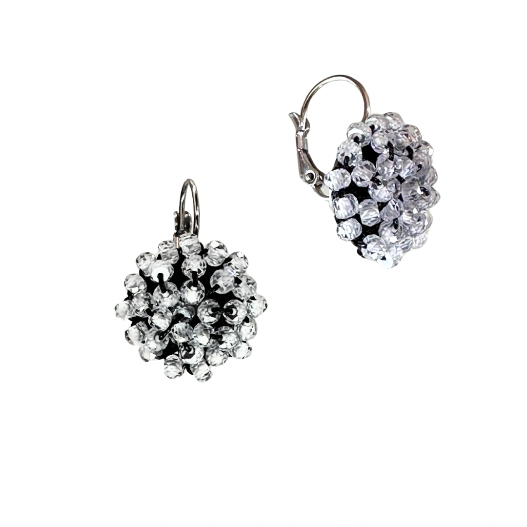 Orecchini da donna con Zirconi crystal e filato gioiello