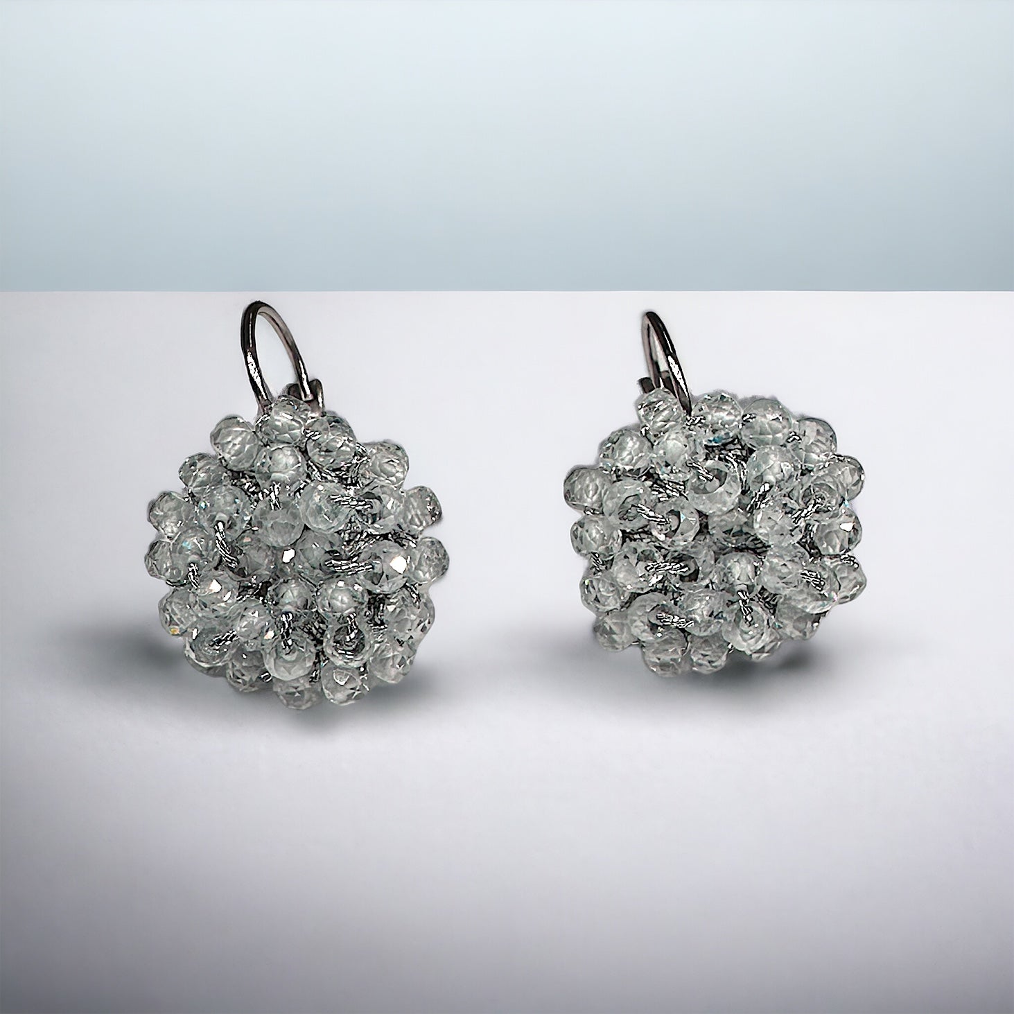Orecchini da donna con Zirconi crystal e filato gioiello