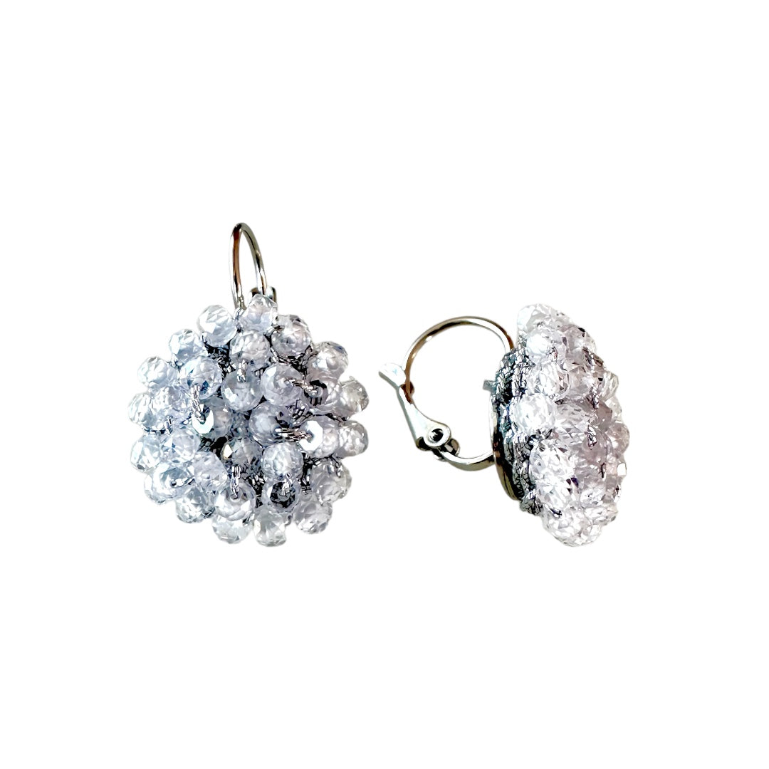 Orecchini da donna con Zirconi crystal e filato gioiello