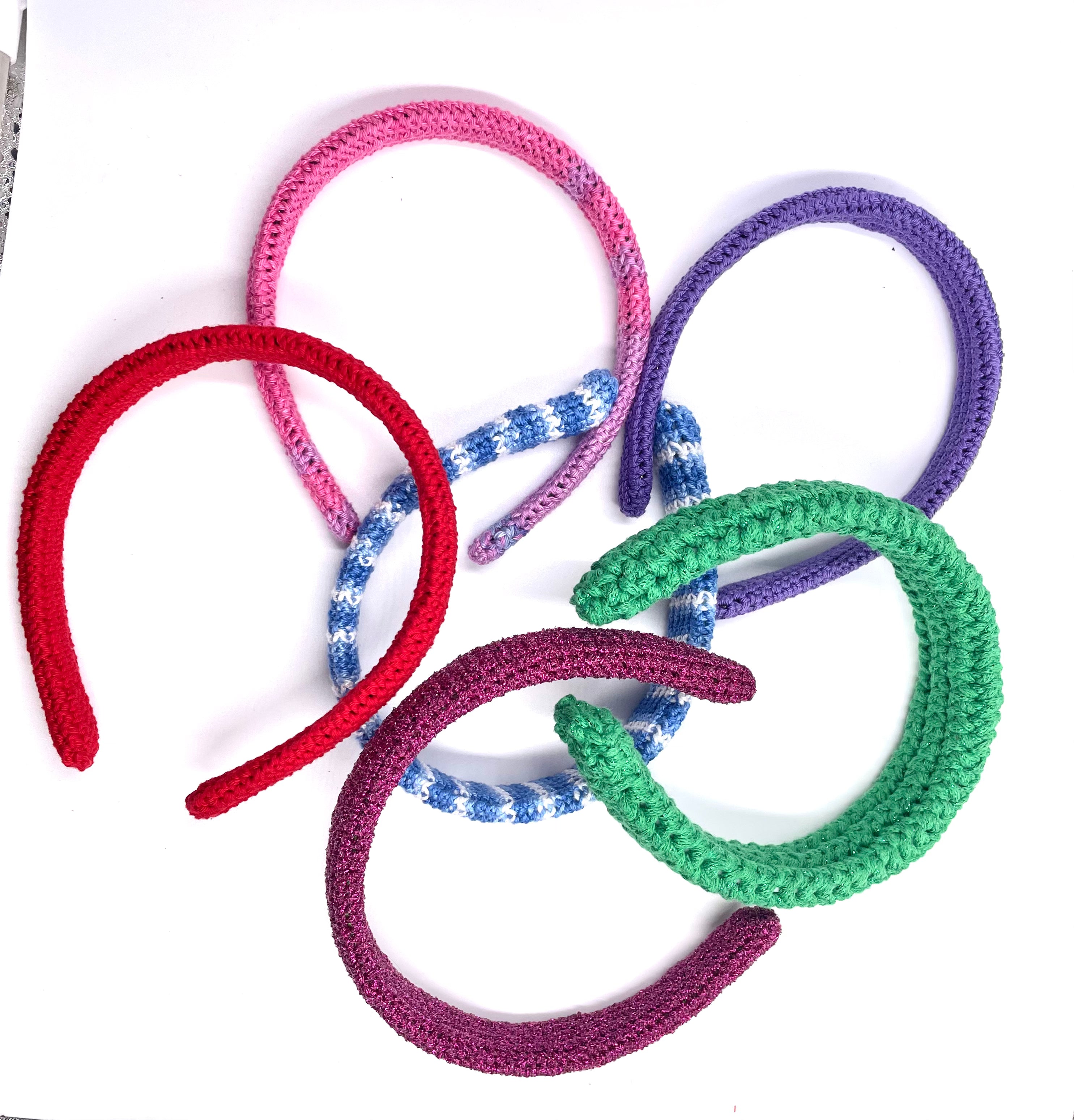 Cerchietti per capelli all’uncinetto