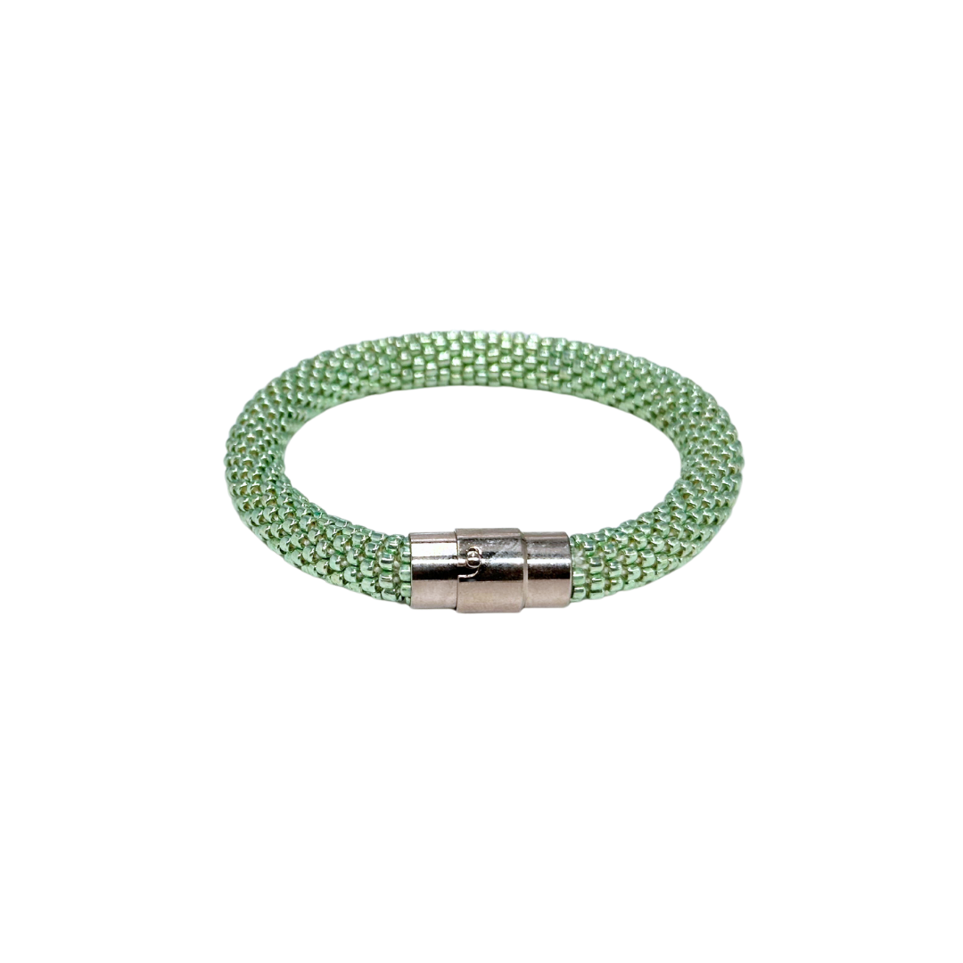 Bracciale da donna con perline miyuki fatto a mano all’uncinetto