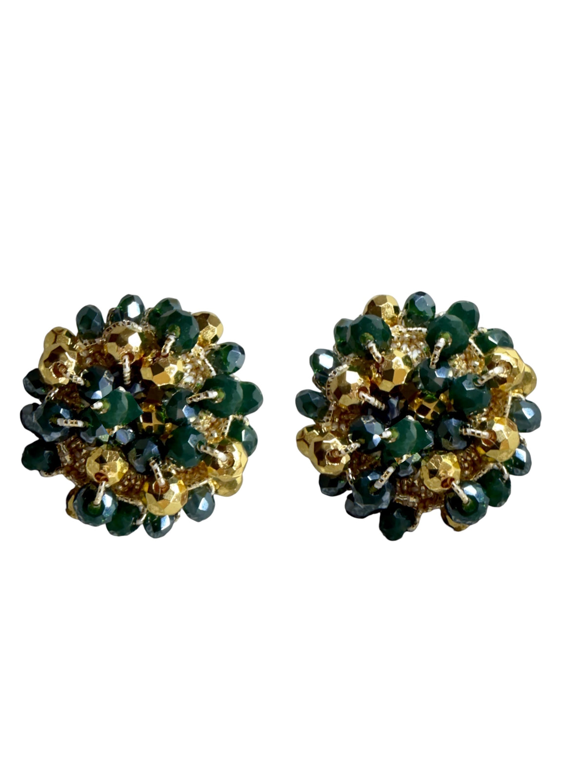 Verde Lunare – Orecchini verdi e argento
