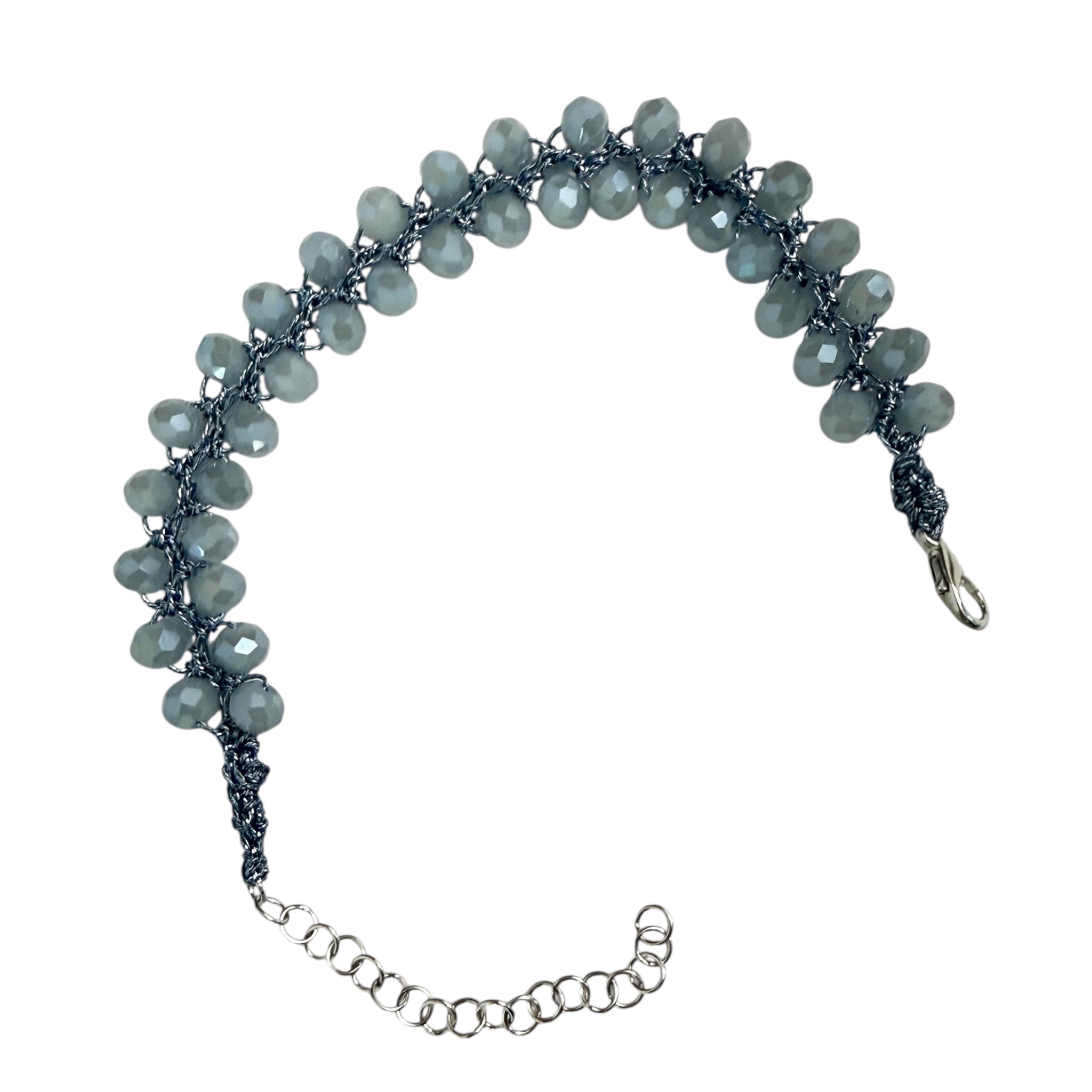 💎 Bracciale con Cristalli e Filato Gioiello 💎