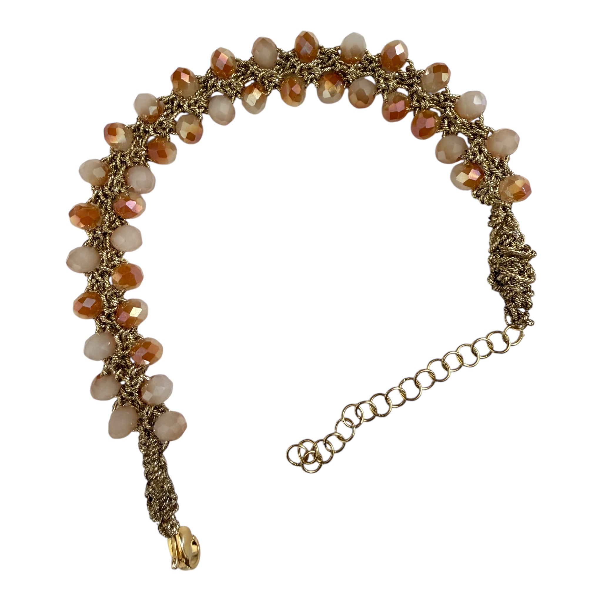 💎 Bracciale con Cristalli e Filato Gioiello 💎